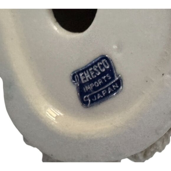 3" Christmas Angel holding a Tree Spaghetti Trim Enesco Japan - Picture 3 of 3